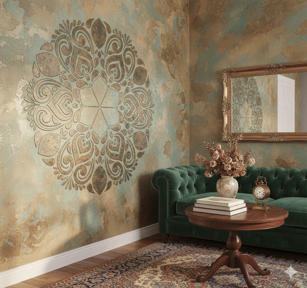 استنسیل ماندالا عالیه