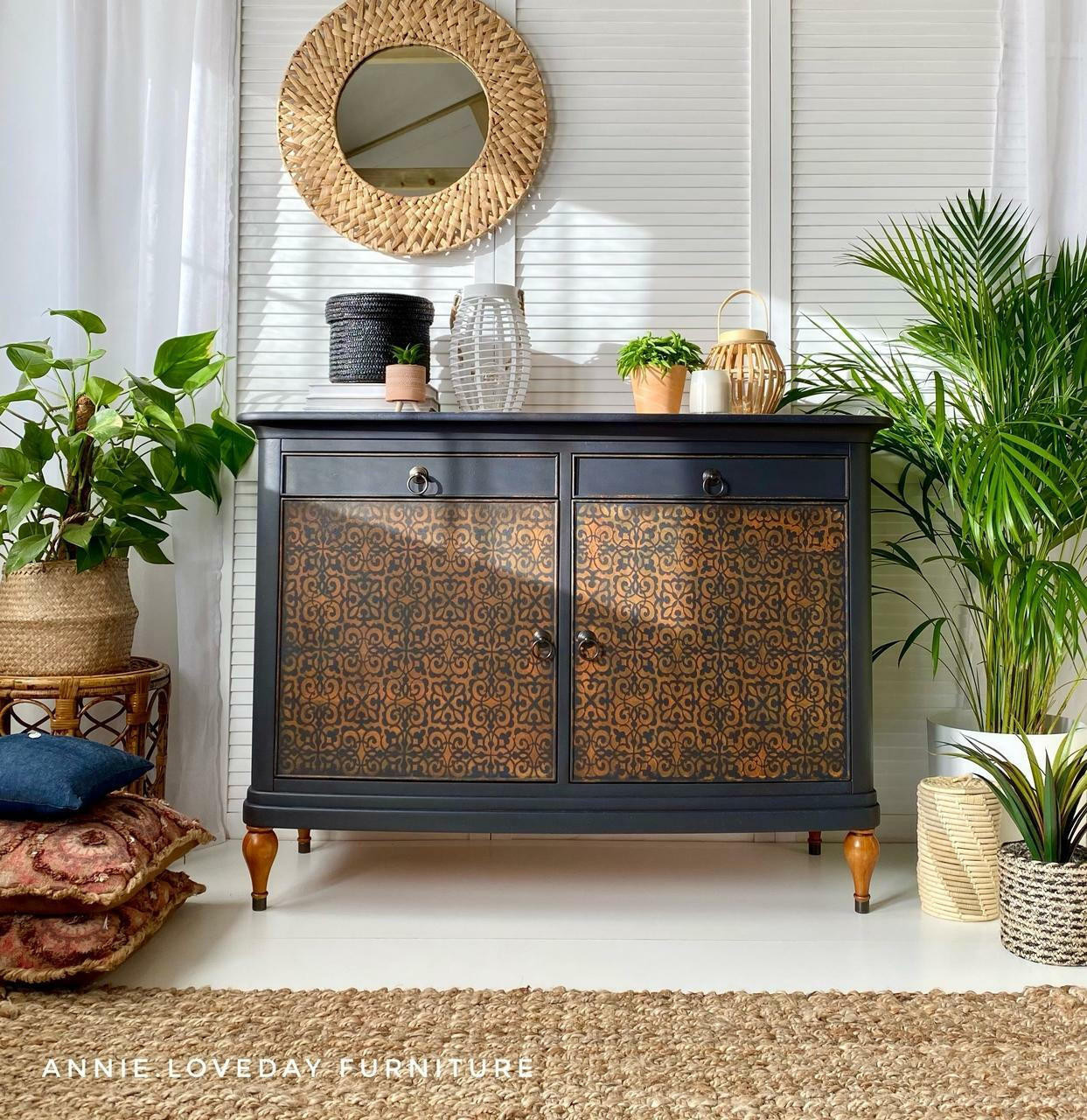 شابلون مراکشی روی دکور داخلی